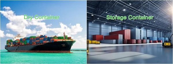 Phân biệt Container Khô Và Container Kho tránh nhầm lẫn